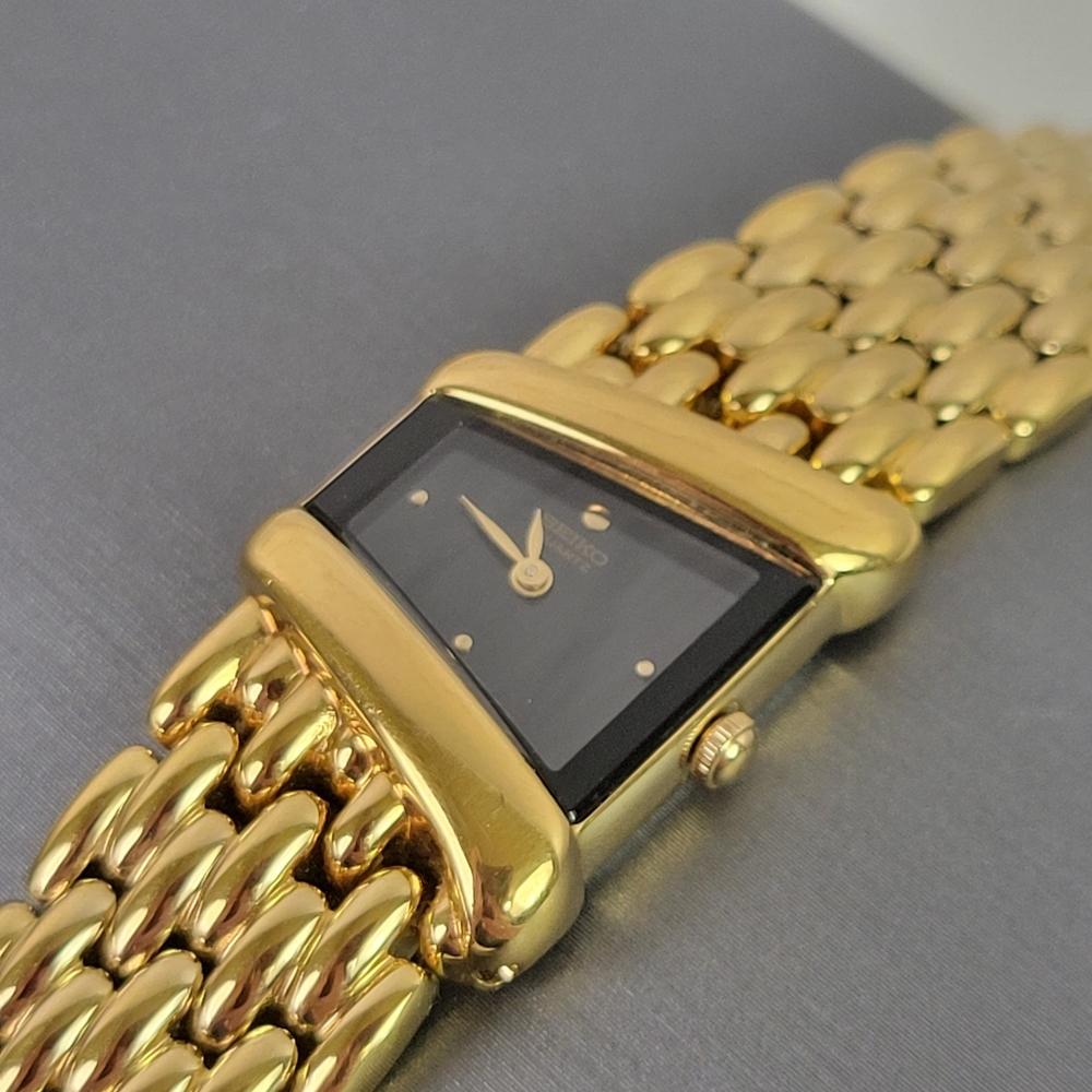 SEIKO VTG Rivoli 4N00-5749 Trapezoid Watch - WORKING - Picture 3 of 13